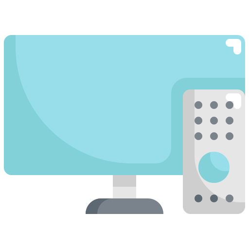 52” flat screen TV offering cable and network channels